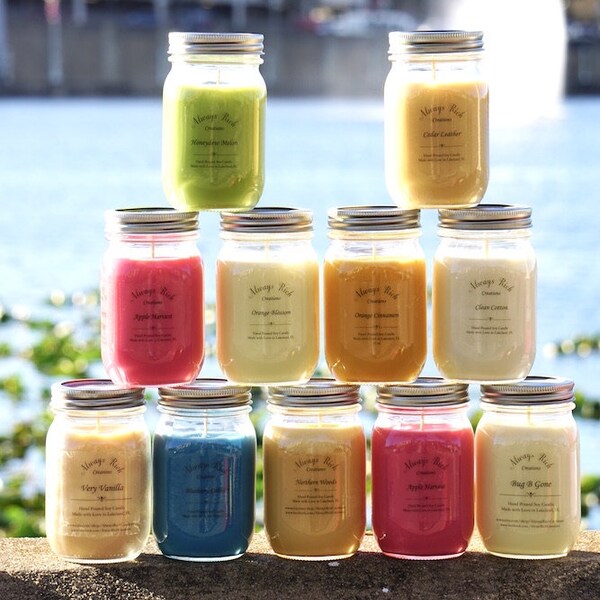Mason Jar Candle Etsy