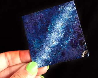 Original Hand Painted Space Magnet-3x3inch