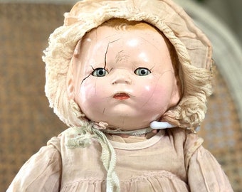 Antique Century Doll Co. Antique Composition Doll, Creep