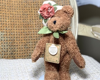 1990 Boyds Vintage Teddy Bear - Vintage Boyds articulado, Teddy Bear Collection, Stuffed Animal Collectible, Vintage Plush, Día de la Madre
