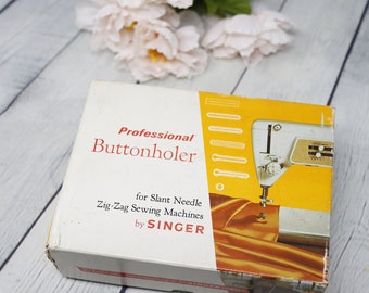 Singer Professional Buttonholer -Singer Accessories - Vintage Vintage Singer - Maker - Handmade Collectible - Sewer - Zig Zag Sewing Machine
