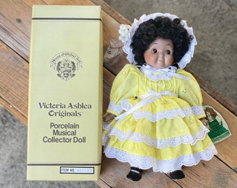 Angel Sunshine Afro African Brown Black Dark New Porcelain Baby Girl Doll 
