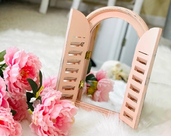 Window Mirror Wall Decor - Mirrored Window Decor - Shabby Chic Decor - Vintage Vanity - French Cottage - Farmhouse - French Country Decor