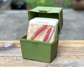 Vintage 117 Recipes in a Box - Vintage Recipe Box - Kitchen Cookware - Kitchenware - Baking - Vintage Kitchen - Wedding - Recipe Book