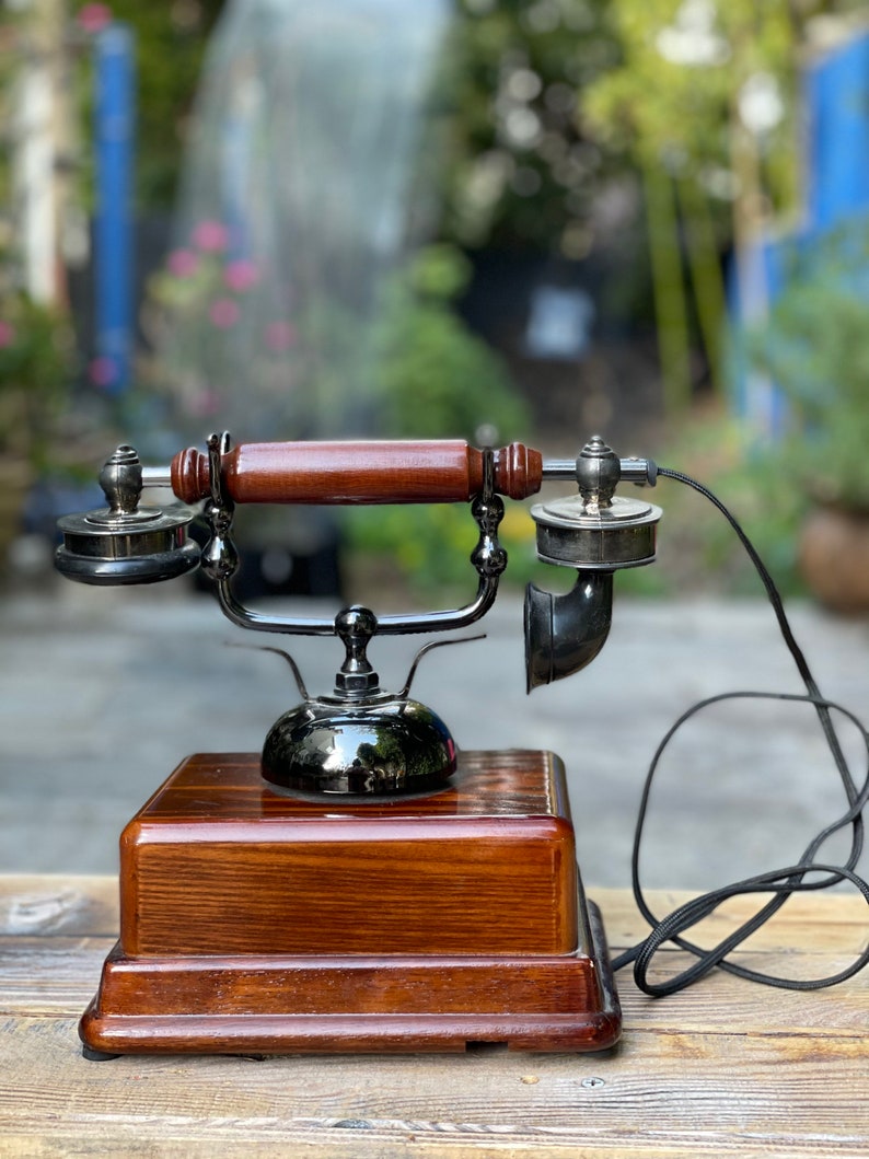 Vintage Victorian Telephone - Vintage Push Button Telephone - Victorian ...
