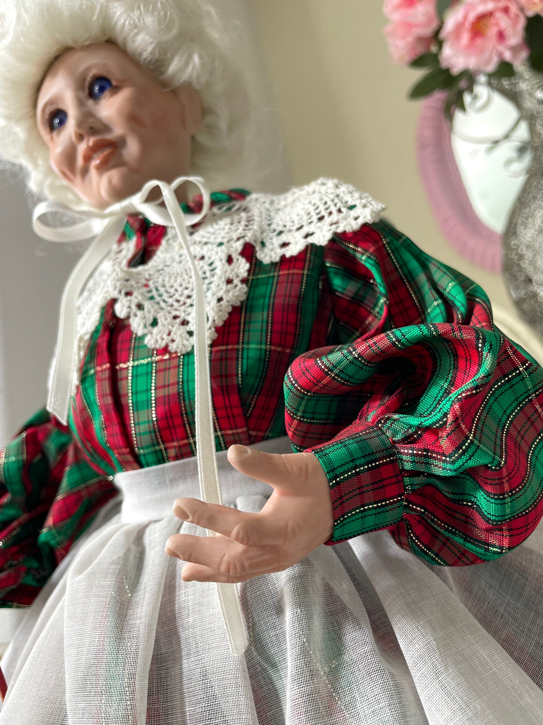 Realistic Mrs Claus Doll by Talbot Johnston Bisque Vintage | Etsy UK