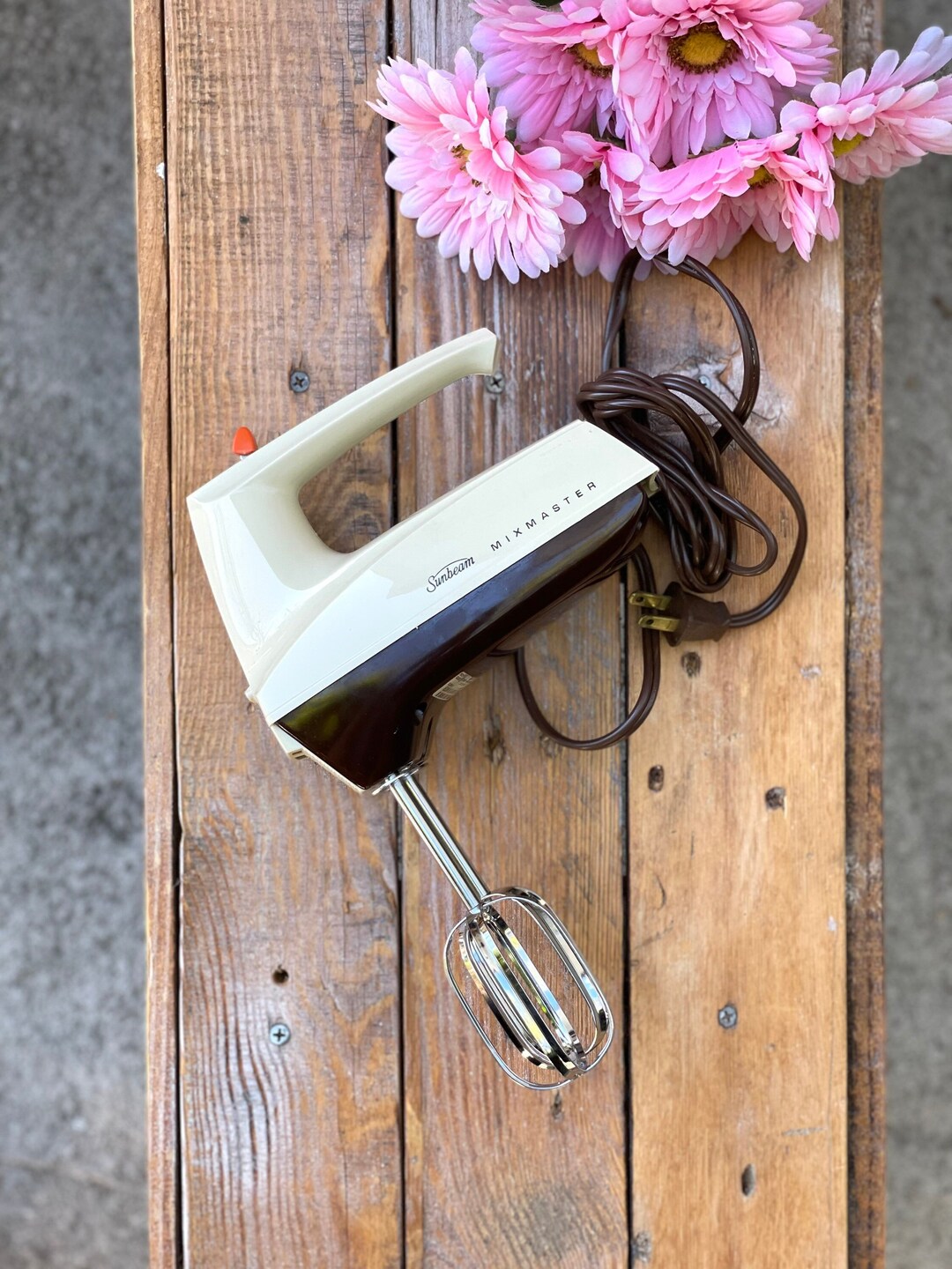 Retro Hand Mixer Vintage Sunbeam Hand Mixer Electric Mixer Vintage