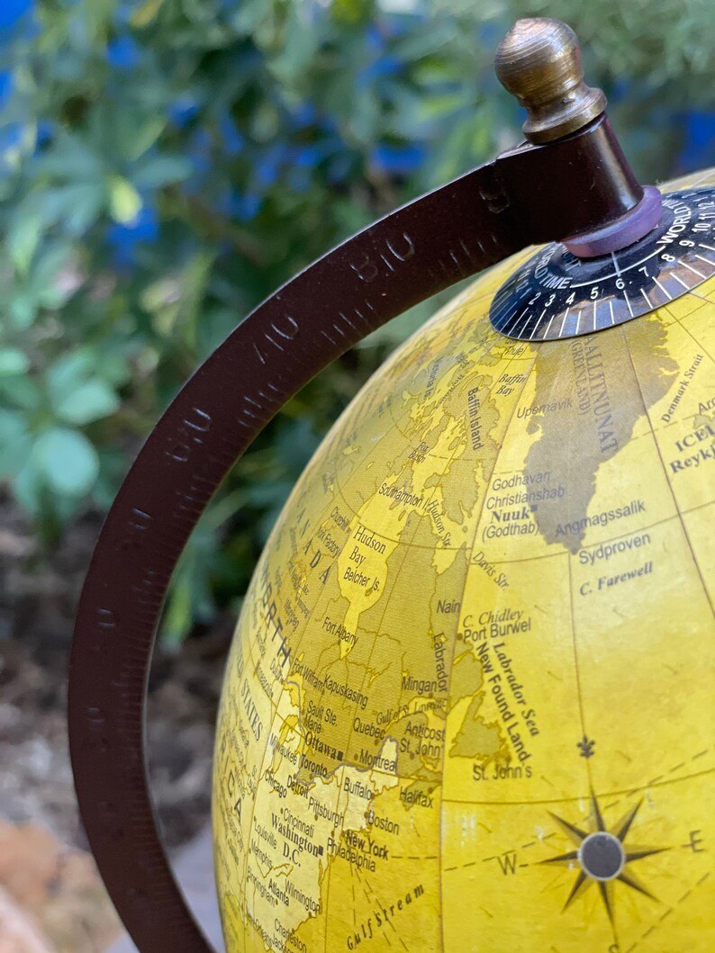 Atlas World Globe With Drawer Word Map Globe Vintage World Etsy