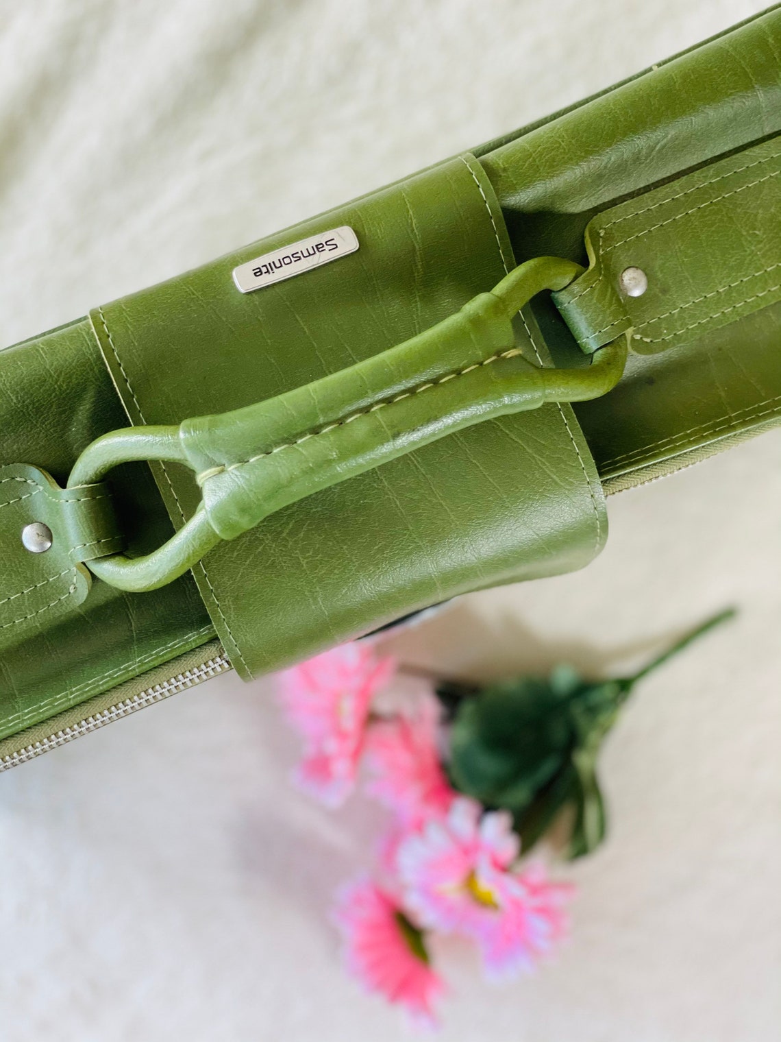 Vintage Samsonite Olive Green Luggage Vintage Luggage Etsy