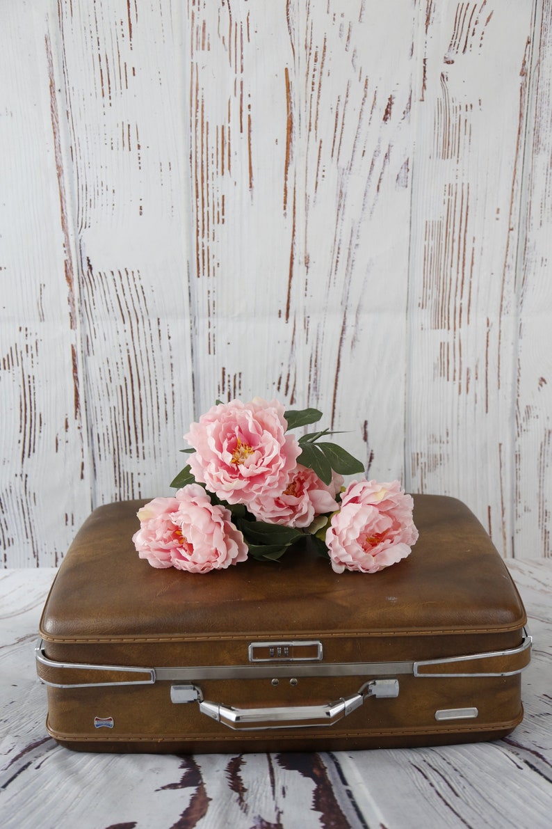 Vintage Trunk Retro Luggage Travel Suitcase Chest Nut Vintage Luggage American Tourister Medium Vintage Luggage Vintage Suitcase
