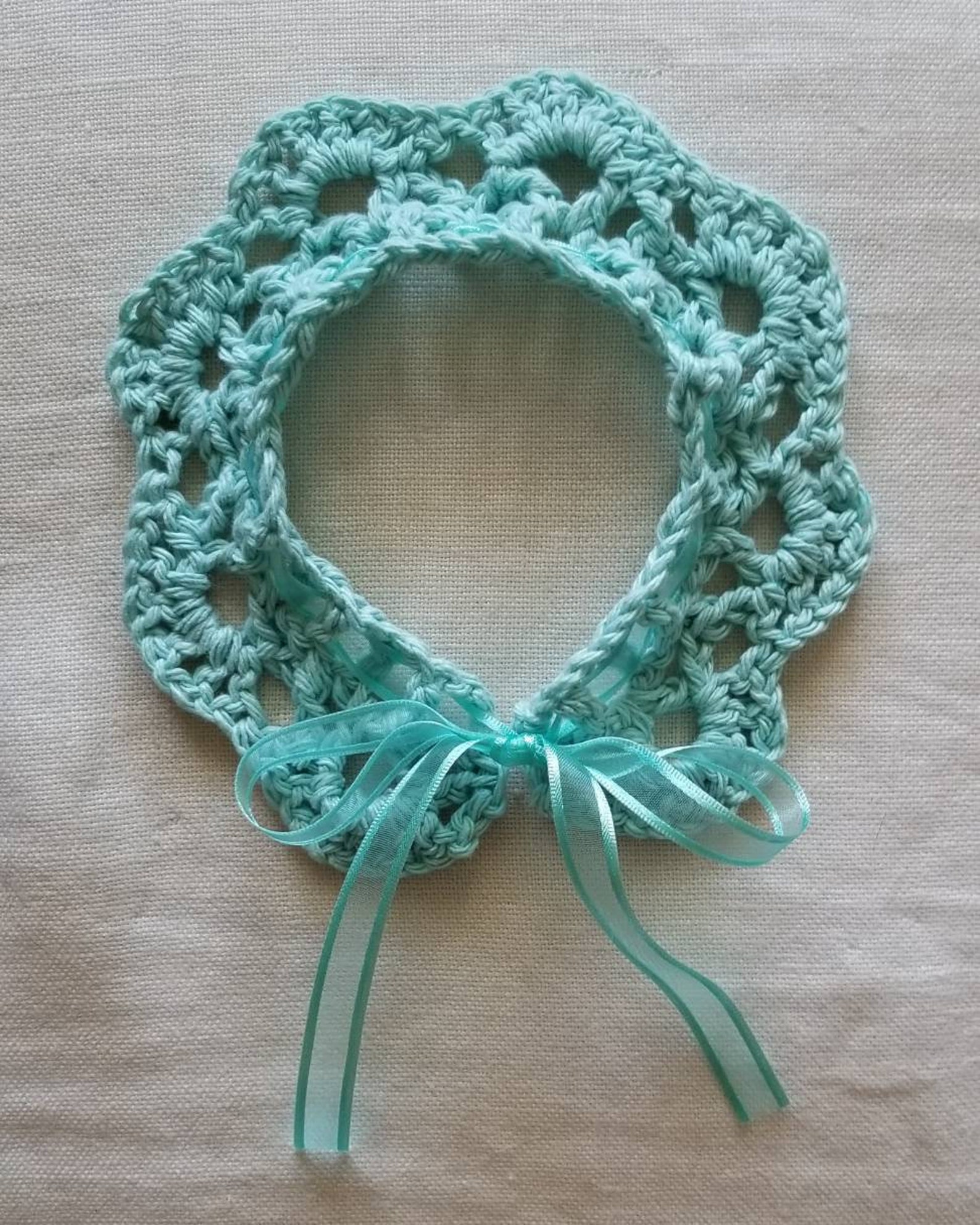 Crochet Cat Collar Handmade Etsy UK