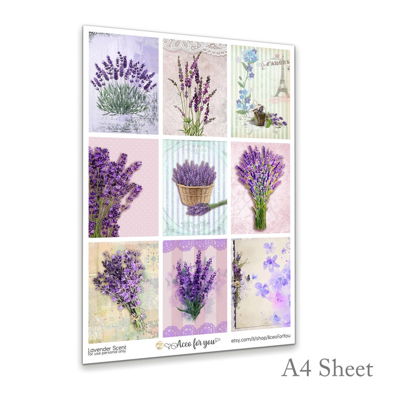 ACEO printable SET of 9 ACEO cards Digital aceo cardsCollage Etsy