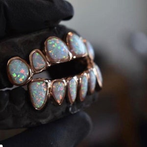 Silver Lab Created Gemstone Grillz- (Single Cap)