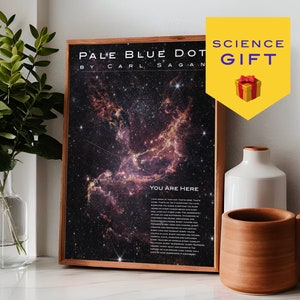 Poster di Carl Sagan Pale Blue Dot - Ispirato alle foto della Terra scattate dal satellite Voyager