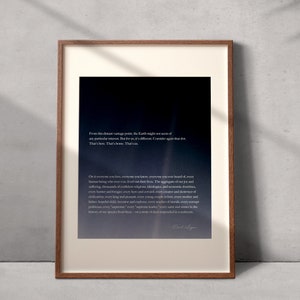 Carl Sagan "Pale Blue Dot" Revisited 2023 poster art print - Consider again that dot. That's here. That's home. That's us.