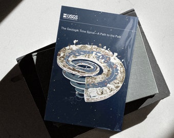 Geological time spiral Classroom Infographic by USGS for Geography and Geology students | Educational Wall Art