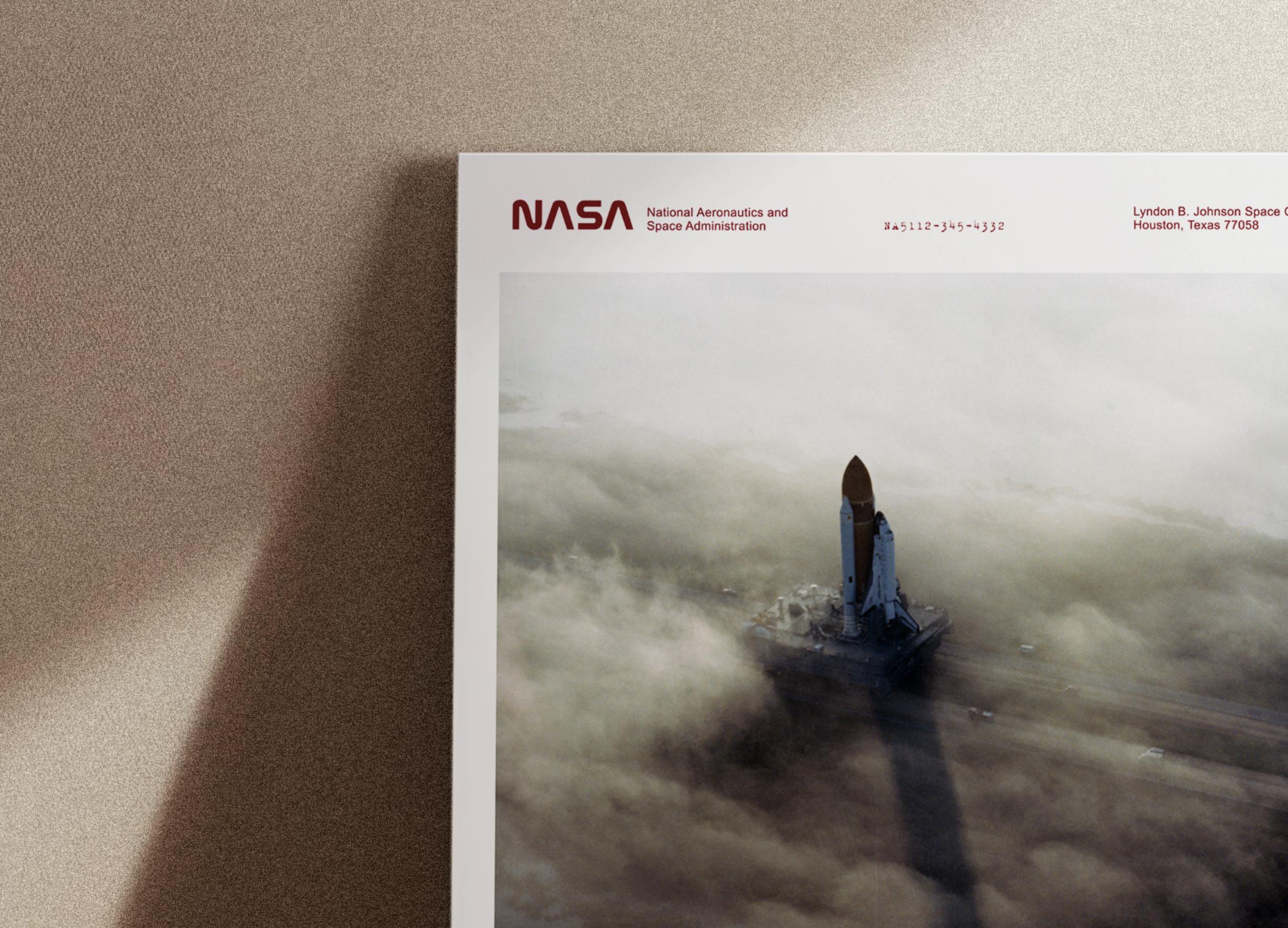 NASA チャレンジャー スペースシャトル打ち上げポスター: ケネディ宇宙