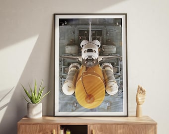 Poster Spaceshuttle Atlantis: muurkunst NASA STS-79 lanceerplatform