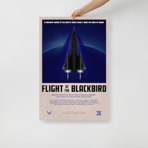 Póster del cazabombardero Lockheed Mach 3 SR-71 Blackbird de la Fuerza Aérea de los Estados Unidos (USAF)