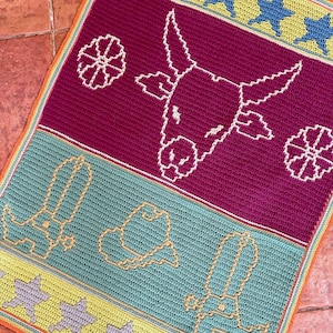 Way Out West Overlay Mosaic Crochet Patterns - charts only