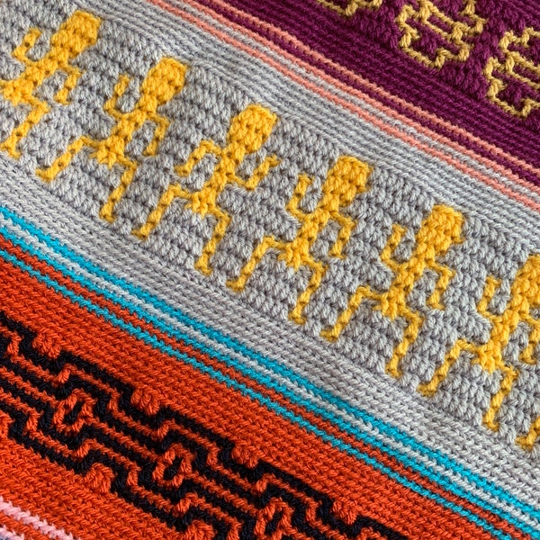 Walk Like an Egyptian Mosaic Crochet Patterns - charts only