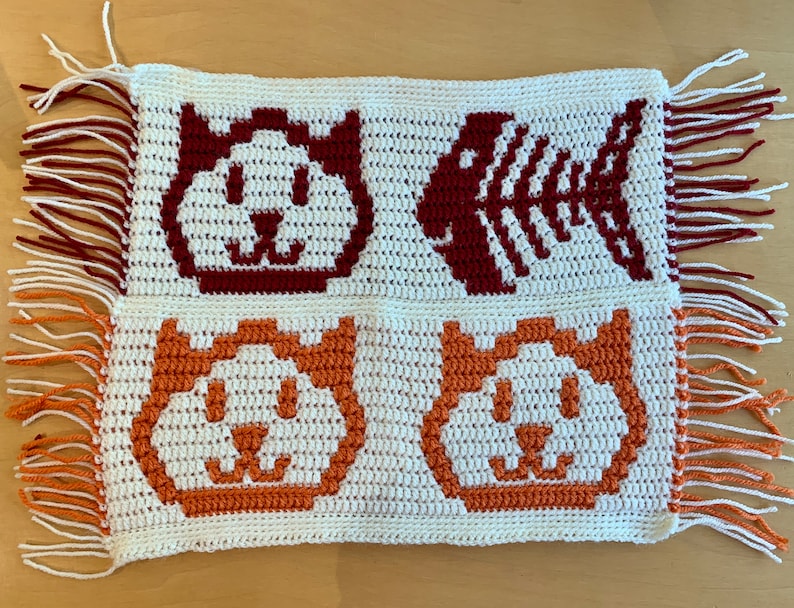 Here Kitty Kitty Mosaic Crochet Patterns Charts Only Etsy