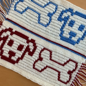 Patrones de crochet de mosaico de Puppy Love: solo gráficos