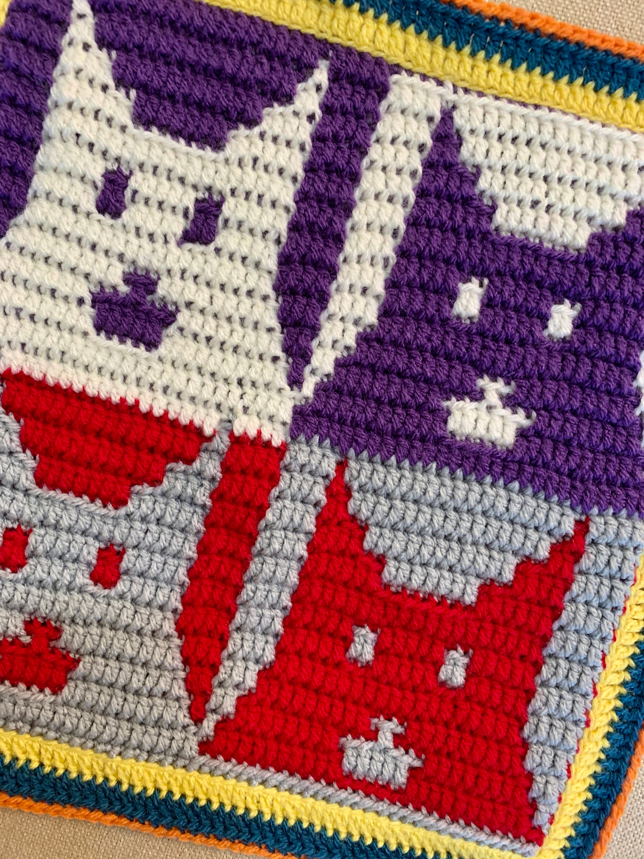 Popart Cats Mosaic Crochet Patterns Charts Only Etsy UK