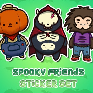 Spooky Friends Sticker Set