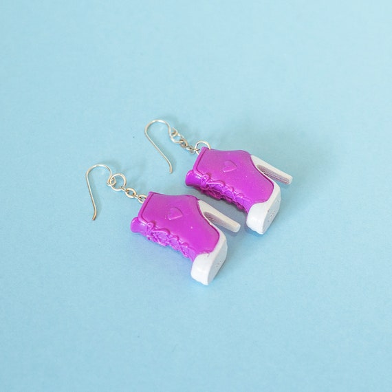 barbie shoe earrings