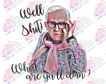 Leslie Jordan - Lustig - What Are Ya'll Doin - PDF JPEG PNG - Digital Download