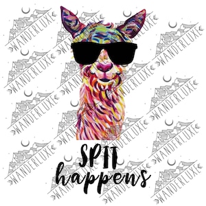 Spit Happens Llama JPEG PDF PNG