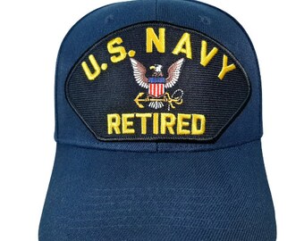 Retired Navy Service Embroidered Patch 