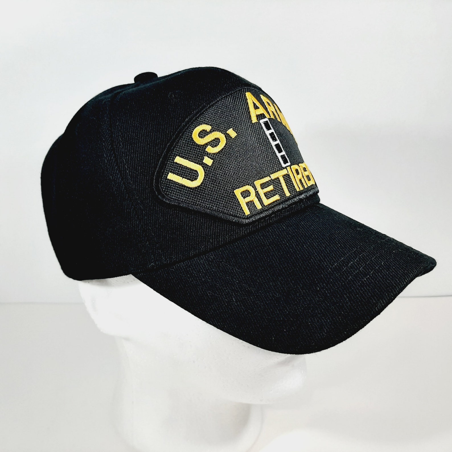 U.S. ARMY CW4 Retired Mens Baseball Cap Hat Black Embroidered Etsy