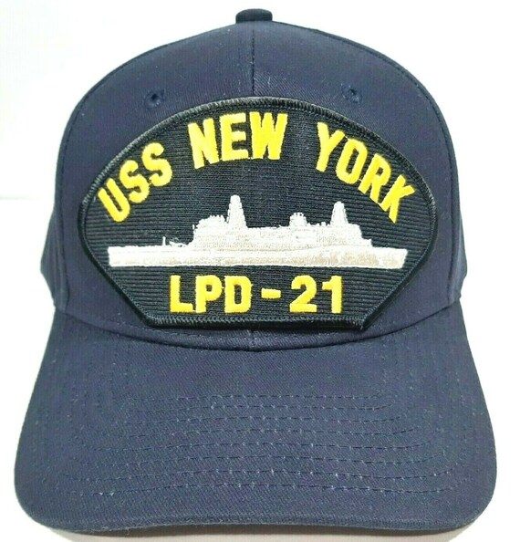 USS New York LPD-21 Men's Cap Hat Navy 