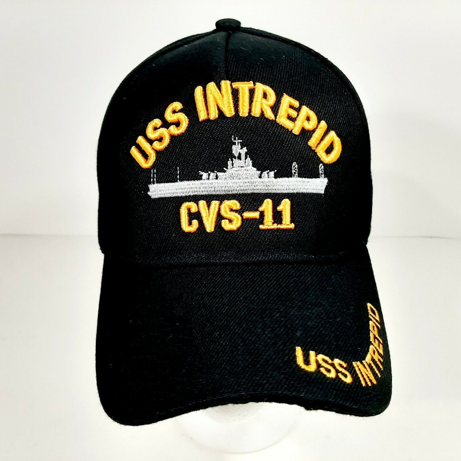 USS Intrepid CVS 11 Men's Hat Cap Black Embroidered - Etsy UK