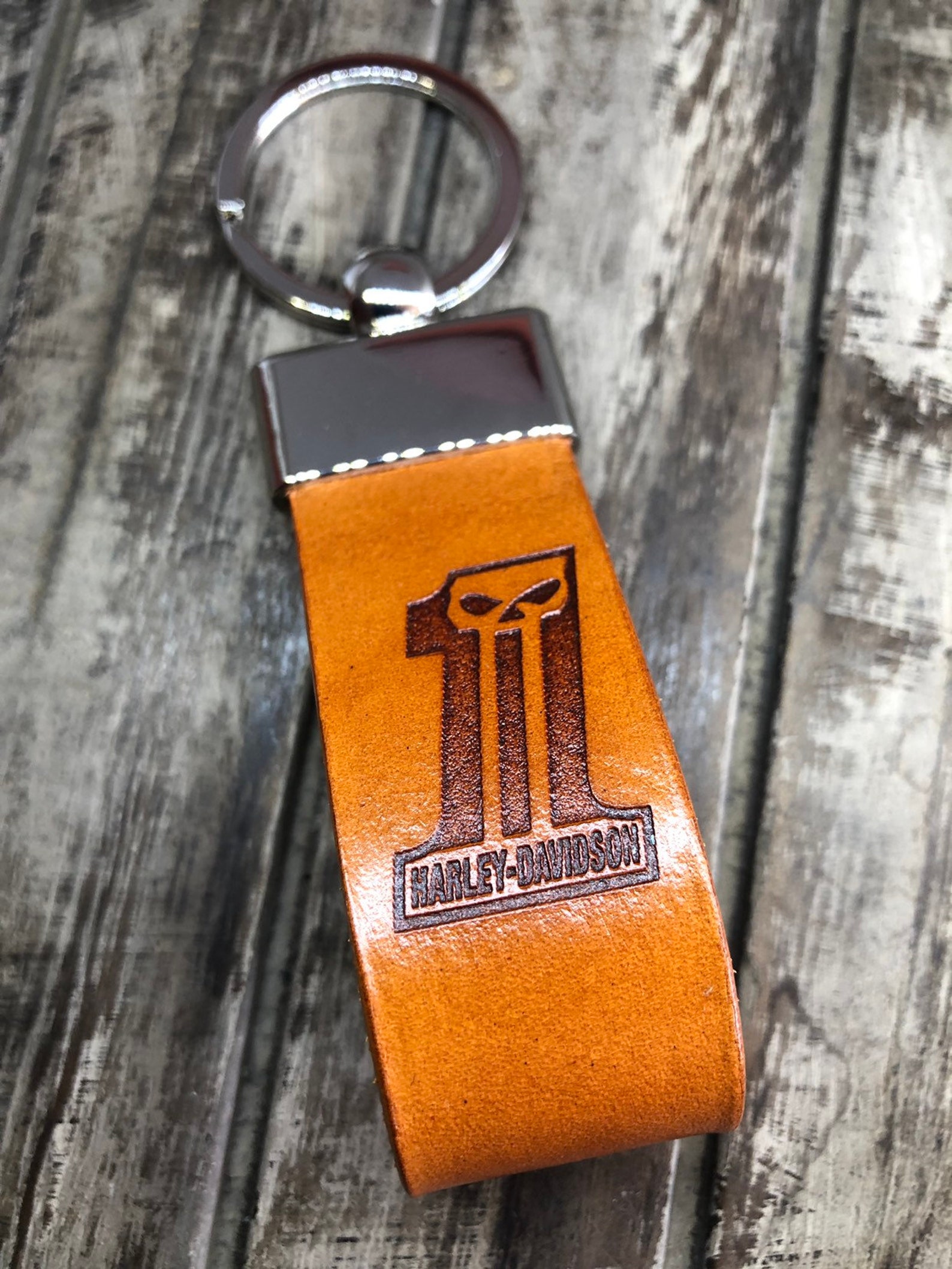 Keychain Leather for Harley Davidson Motorcycle Key. Style 1 Etsy UK