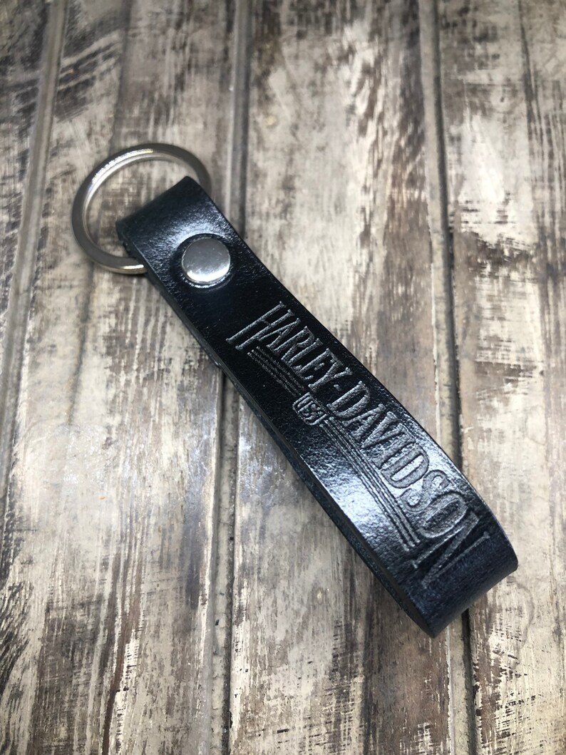 Key fob leather for Harley Davidson motorcycle key style 1 Etsy