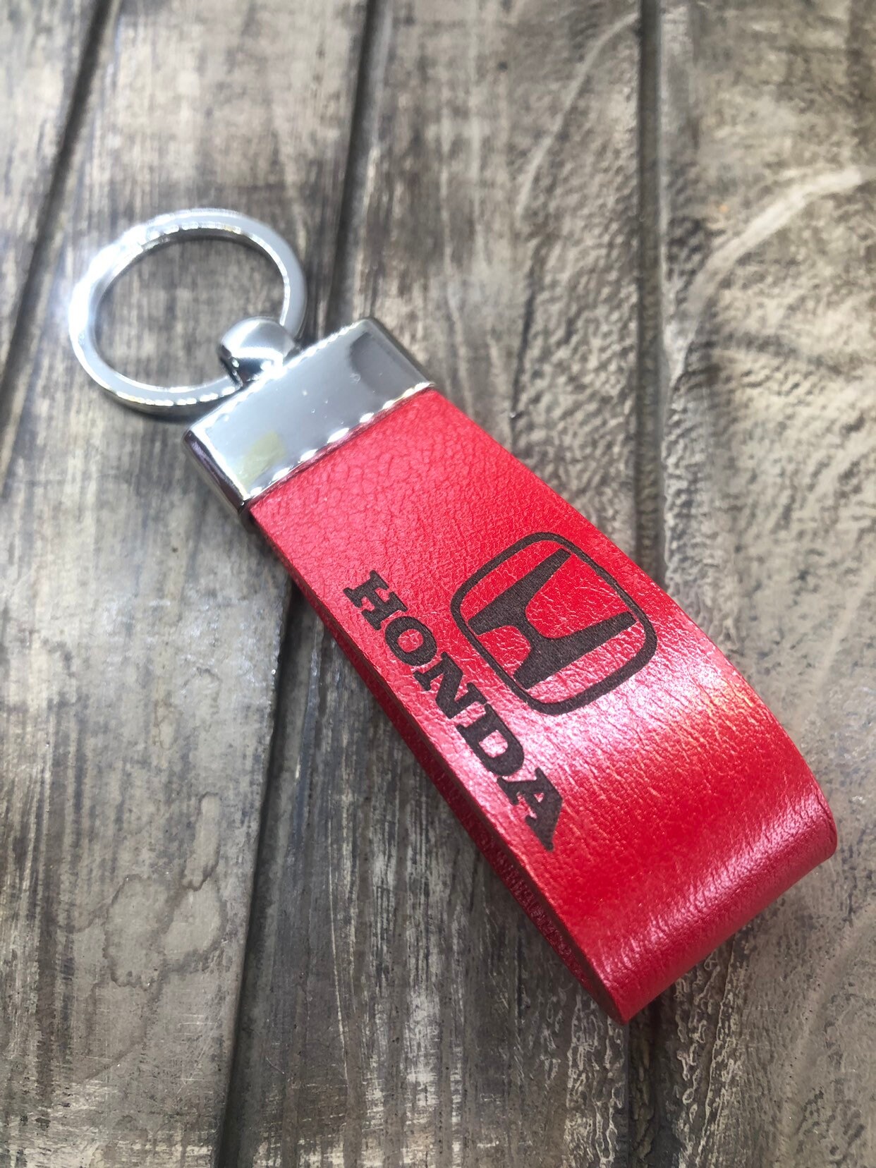 Buy JIYUE Genuine Leather Car Logo Keychain Suit for Honda Key Chain Keyring  Family Present for Man and Woman Elegant Online at desertcartINDIA