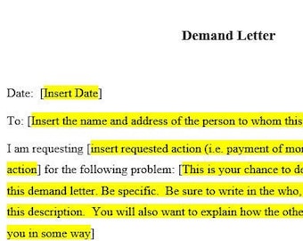 Demand Letter