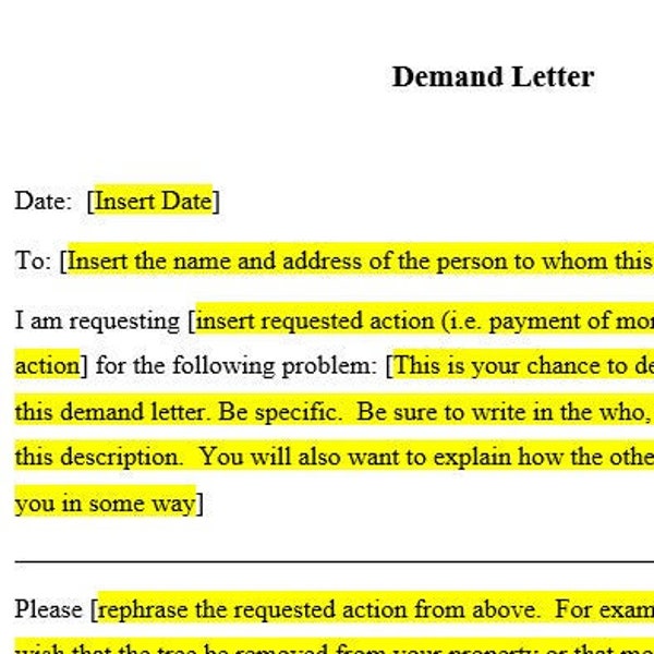 Demand Letter