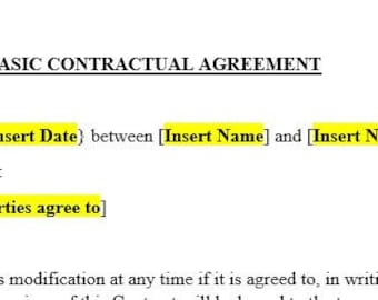 Basic Contractual Agreement