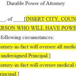 Durable Power of Attorney