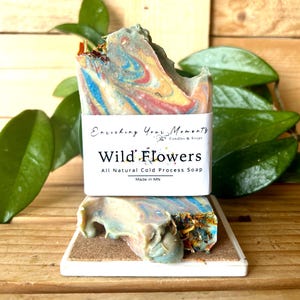 Wild flower | Scented Handmade Artisan Soap | Natural Soap Bar| Handcrafted Soap Gift | Natural Beauty Gift | Aromatherapy Soap
