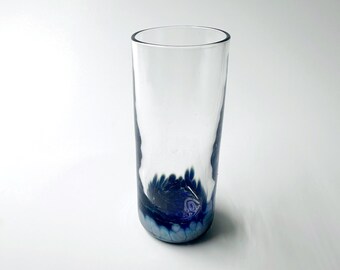 Iris Blue Bottom Shot Glass