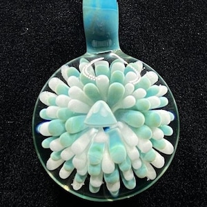Glass Mushroom Necklace || Heady Borosilicate Glass Pendant || Mushroom Jewelry || Magic Mushroom Pendant || Cottagecore Jewelry