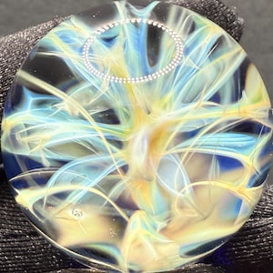 Handmade Glass Marble with Silver Fume Chaos 1.18 Inch || Borosilicate Marbles || Art Glass || Heady Marble