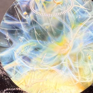 Silver Chaos Fume Borosilicate Marble 1.19 Inch || Lampwork Handmade Glass Marble
