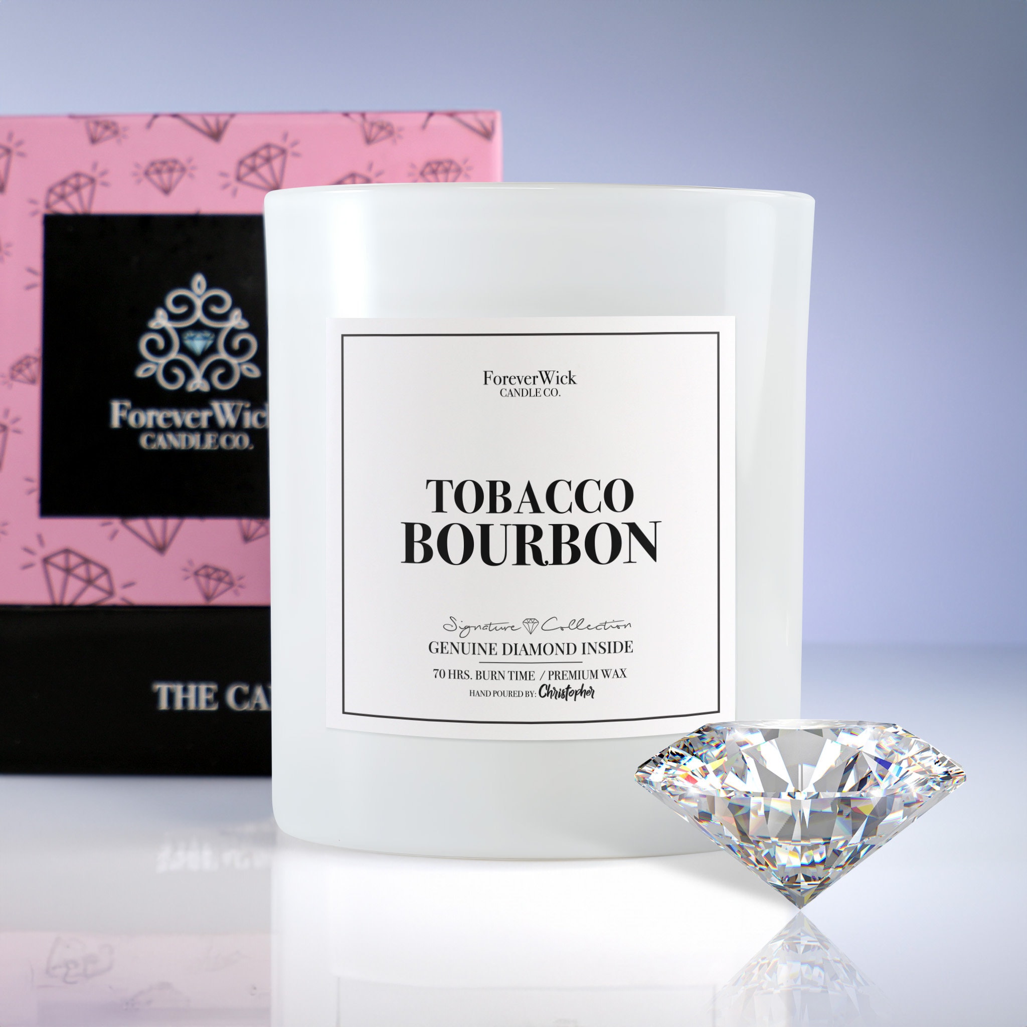 tobacco diamond Tobacco Bourbon Diamond Candle