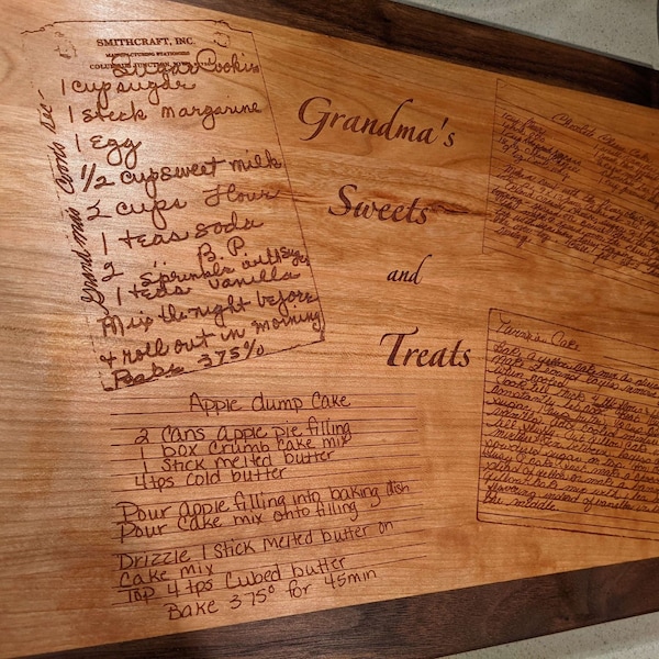 Personalized engraved cutting board